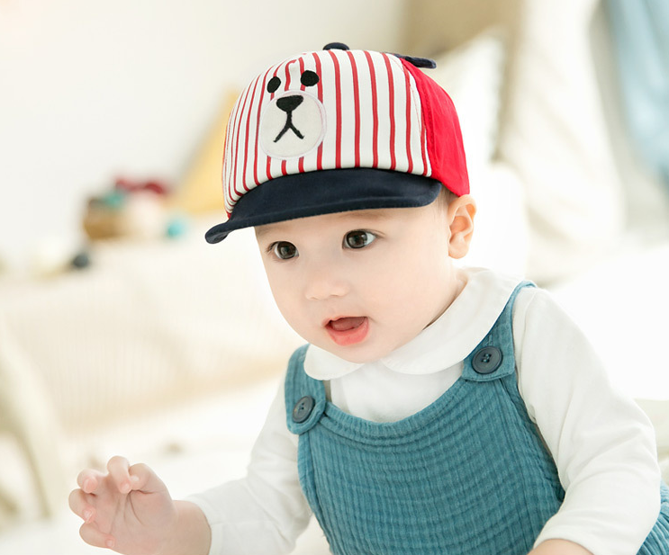Mũ sọc cảm xúc 4 màu - cho bé 4-24 tháng
