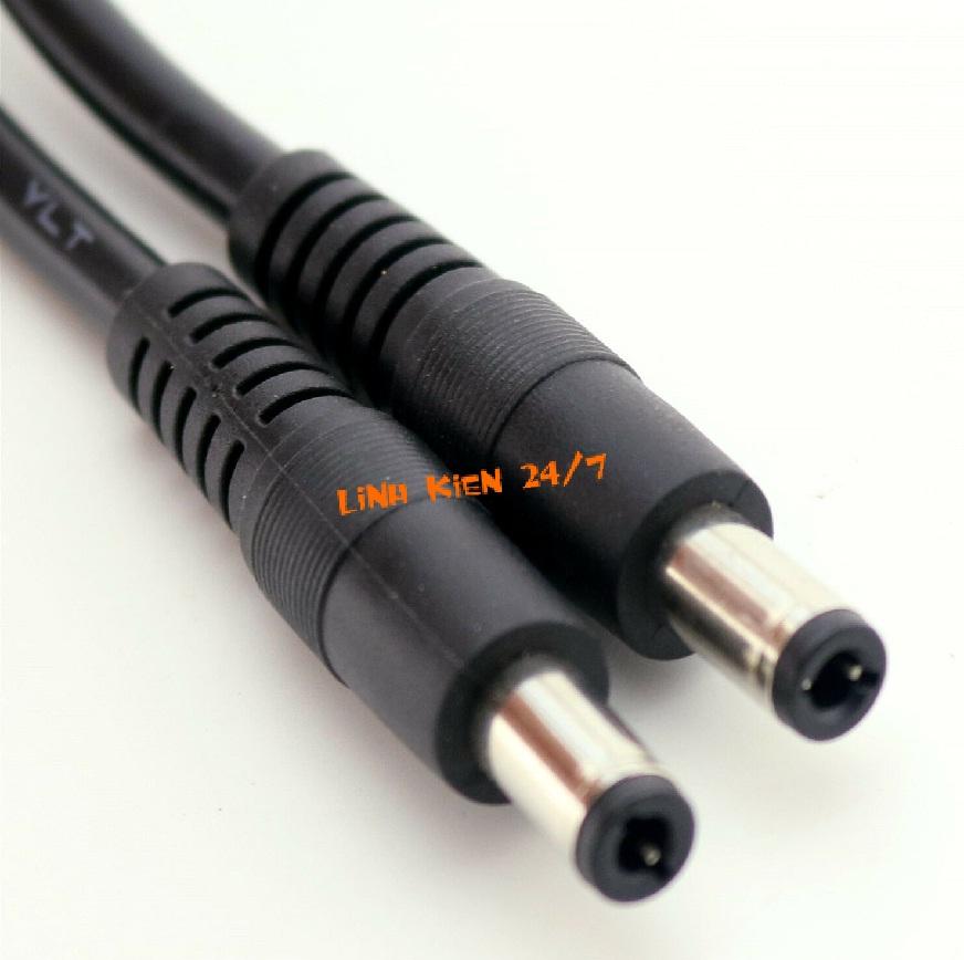 DÂY NỐI DÀI DC JACK 5.5X2.1MM 2 ĐẦU ĐỰC DÀI 1,5M