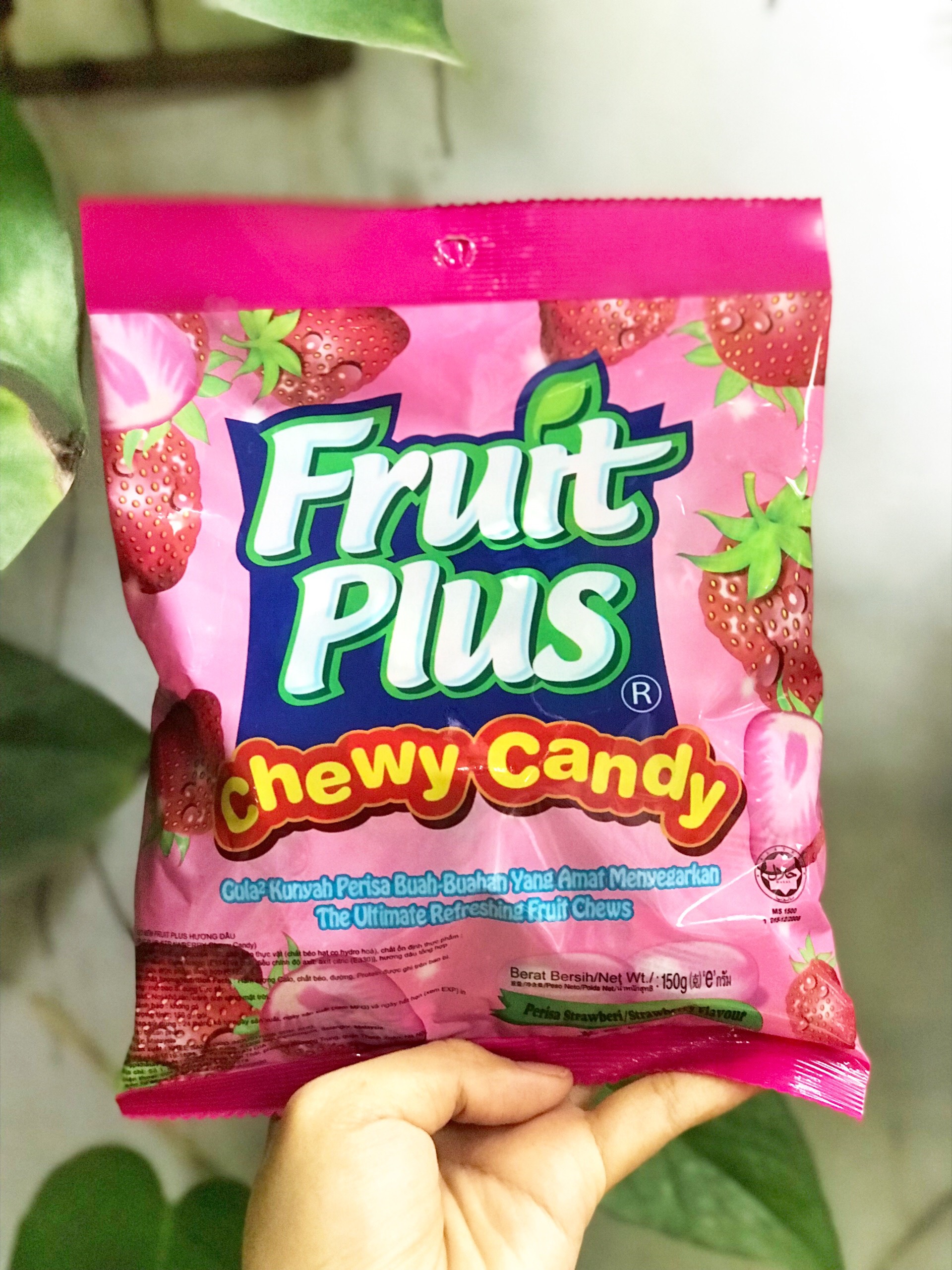Kẹo Mềm Fruit Plus Hương Dâu Chewy Candy (Gói 150g)