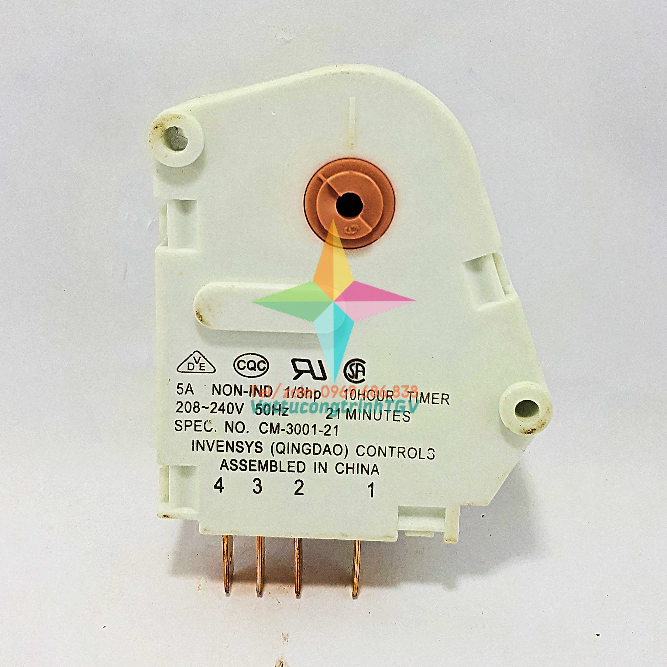 Đồng hồ Rơle thời gian 4 chân tủ lạnh DEAWOO