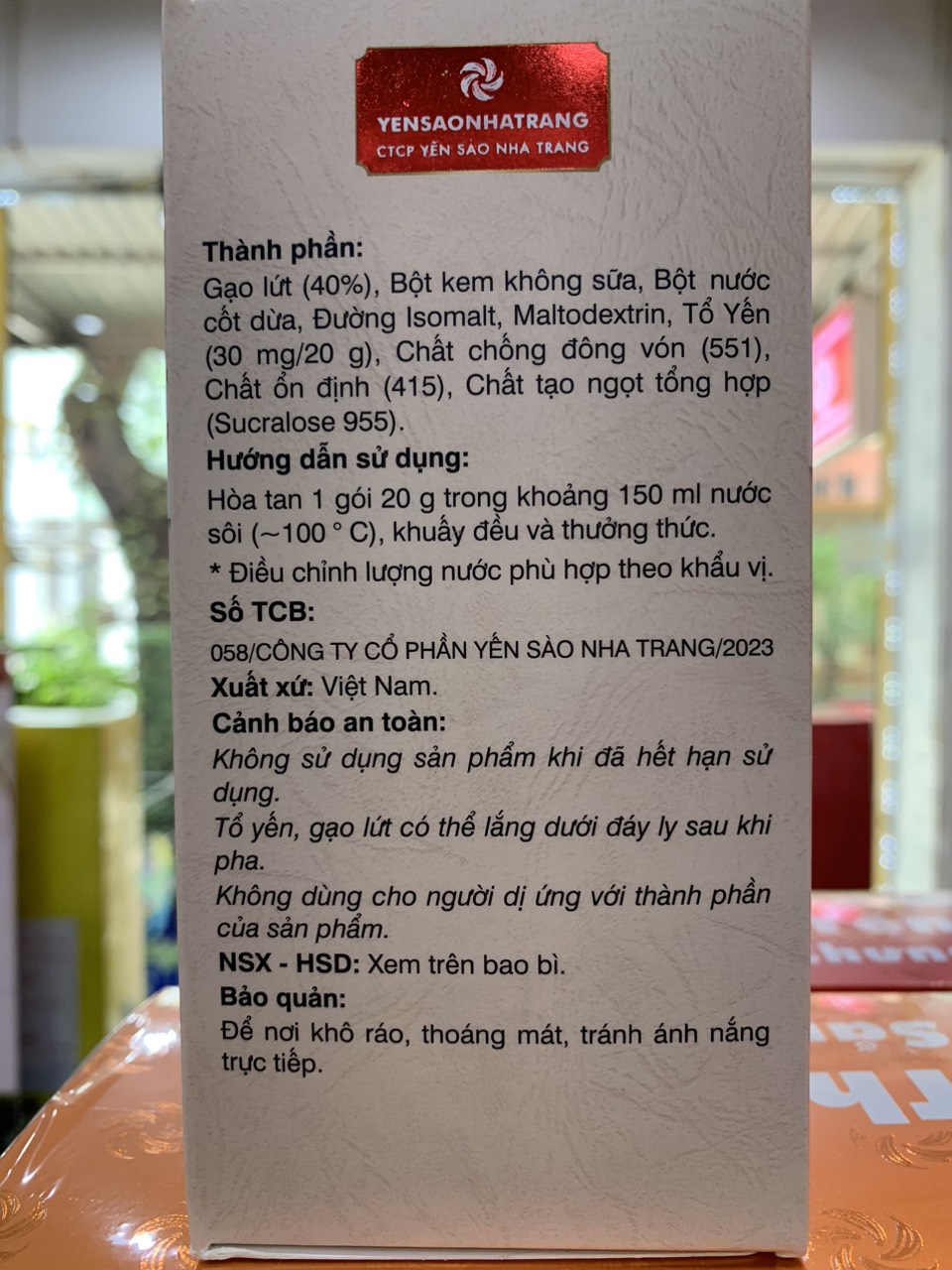 bột  tổ yến gạo lứt