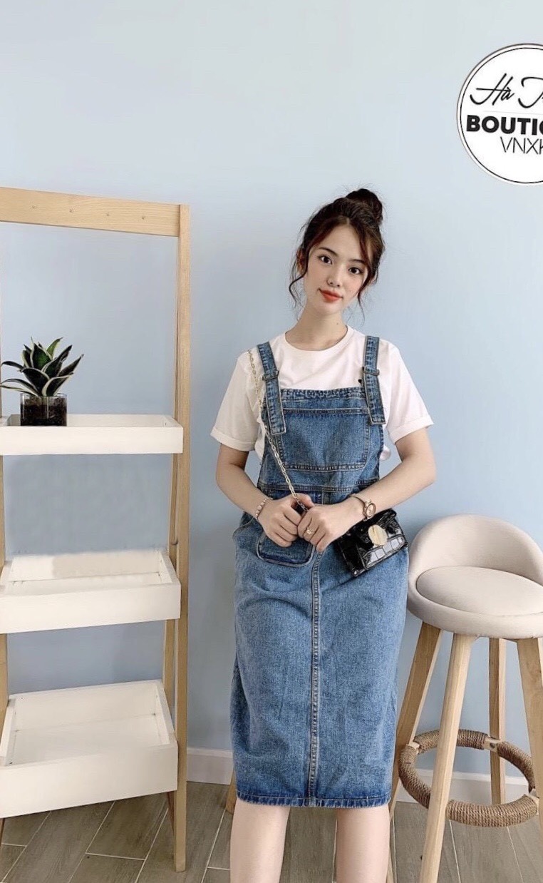 [HCM]YẾM JEAN VÁY NỮ CHẤT BÒ THỜI TRANG CAO CẤP XinhShop94 MS027