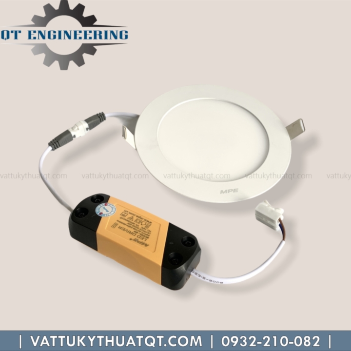 ĐÈN LED PANEL ÂM TRẦN TRÒN 9W MPE (RPL-9) | VATTUKYTHUATQT.COM