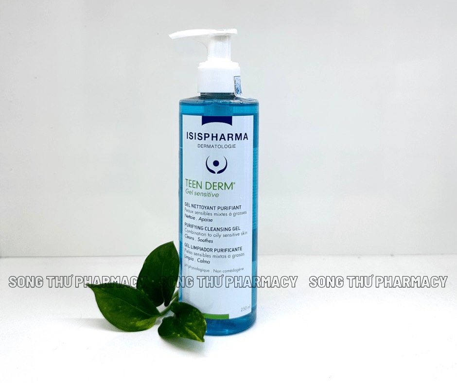 Isispharma teenderm sensitive – gel rửa mặt cho da hỗn hợp