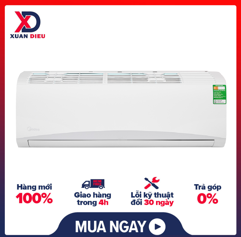 Bảng giá Máy lạnh Midea 1 HP MSAFA-10CRN8 Hẹn giờ bật tắt máy, Chức năng tự làm sạch, Màn hình hiển thị nhiệt độ trên dàn lạnh, Cảm biến nhiệt độ trên remote - giao hàng miễn phí HCM