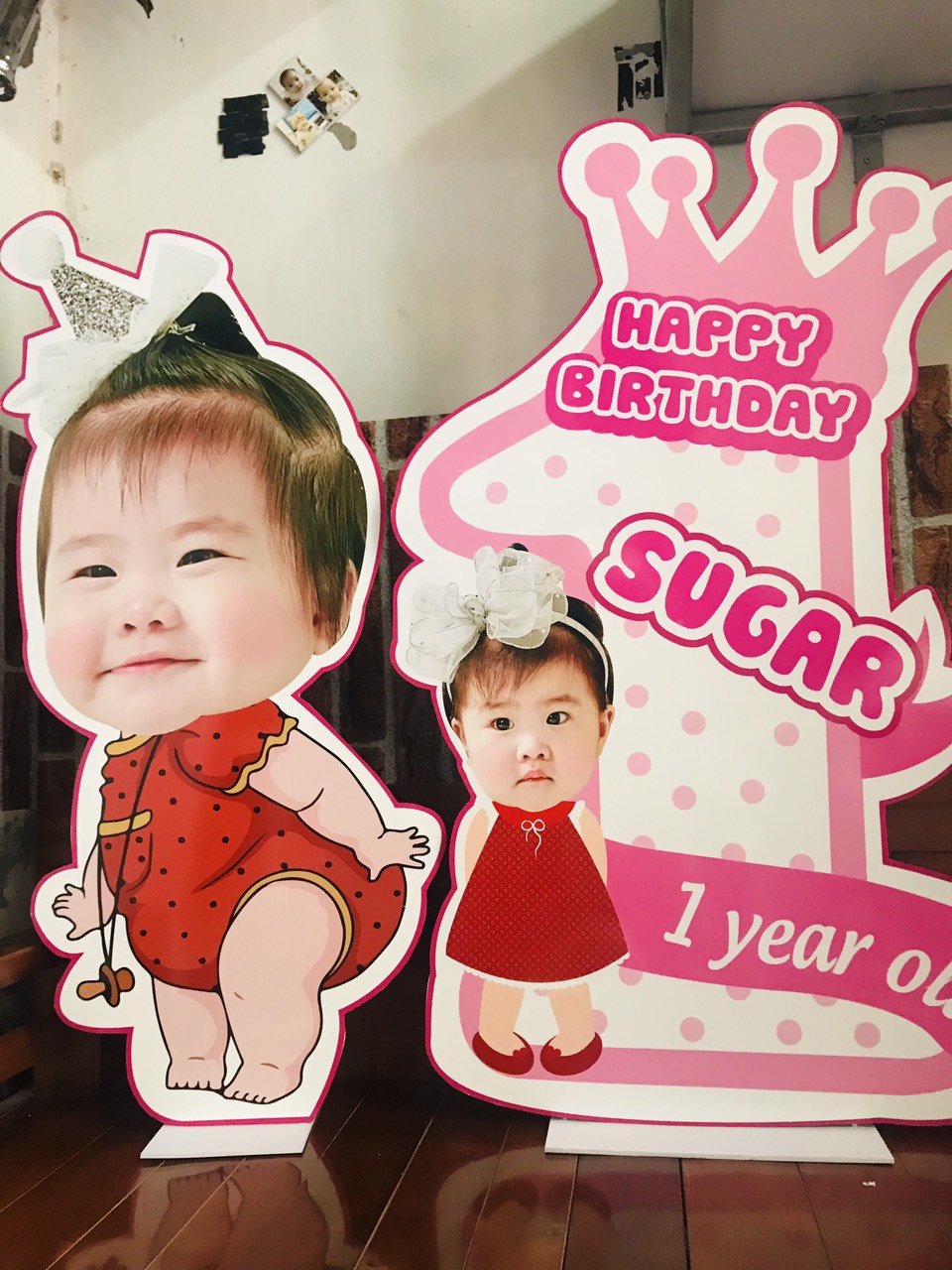 Chibi trang trí sinh nhật cho bé