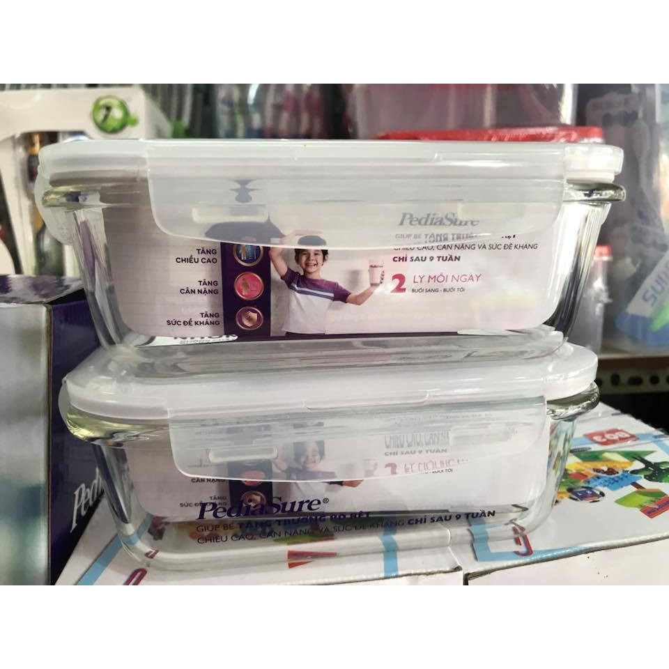[HCM]Bộ 2 hộp thủy tinh lock and lock 630ml