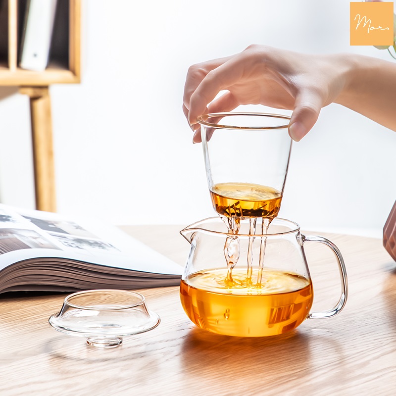 Cốc Pha Trà Thủy Tinh - 350Ml (Kèm Lõi Lọc Trà)