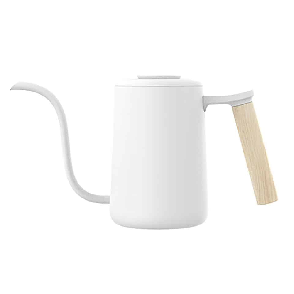Ấm rót Timemore Fish Youth 700ml tay cầm gỗ | Ấm cổ ngỗng pha drip/pour-over cao cấp