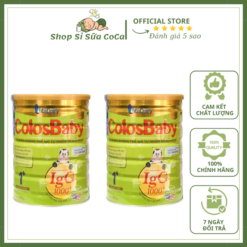 Combo 2 hộp Colosbaby Gold 1+ 800gr (date 2026 có tích xu)