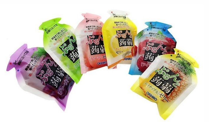 THẠCH RAU CÂU TRÁI CÂY ORIHIRO NHẬT BẢN (TÚI 12 GÓI THẠCH NHỎ)