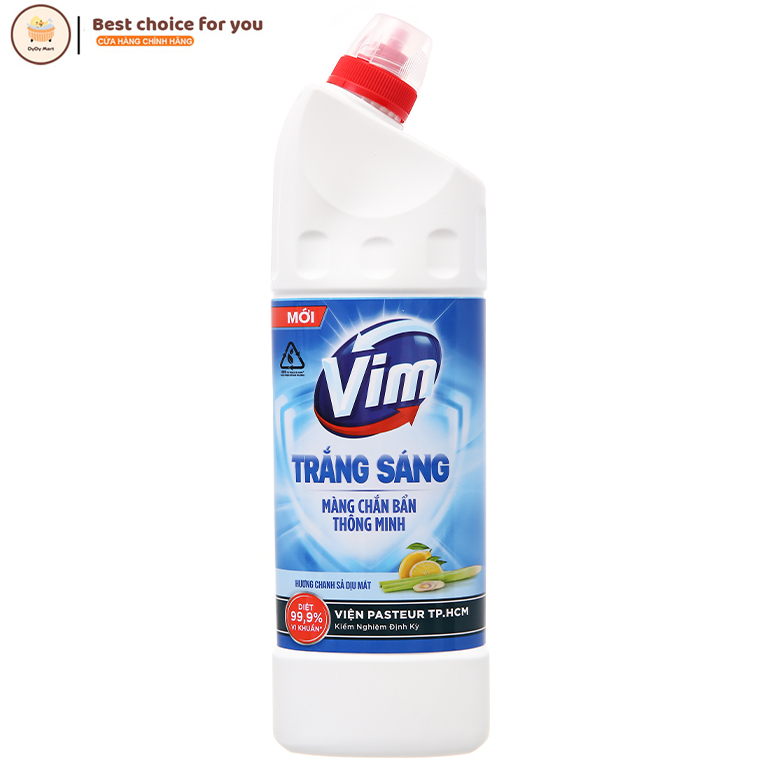 Nước Tẩy Bồn Cầu Vim Diệt Khuẩn (880ml/chai) - Xanh Biển