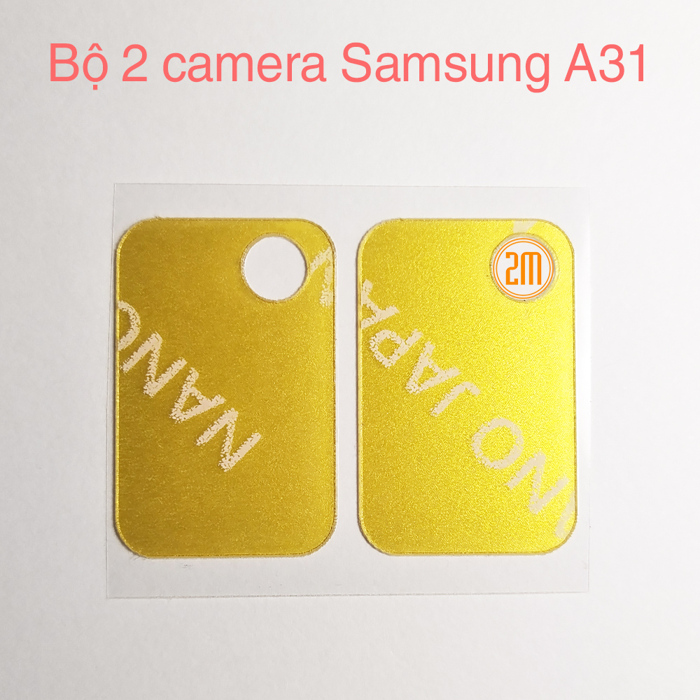 [HCM]Bộ 2 cường lực camera Samsung A31 mỏng 0.3mm
