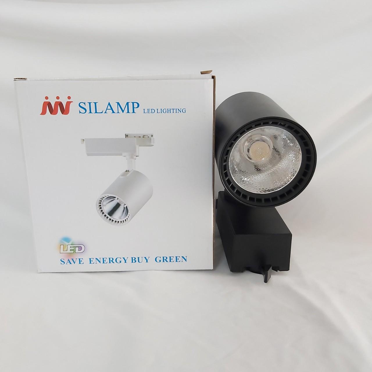 Đèn led chiếu điểm thanh ray 20W vỏ đen ánh sáng trắng