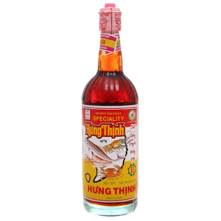 Nước mắm đặc sản Hưng Thịnh loại ngon 40 độ đạm chai 750ml