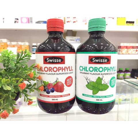 (Mẫu mới) - Nước diệp lục Úc Swisse Chlorophyll 500ml