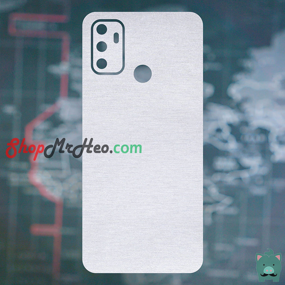 [HCM]Skin Dán Mặt Sau Lưng Vân Nhôm OPPO A53 2020