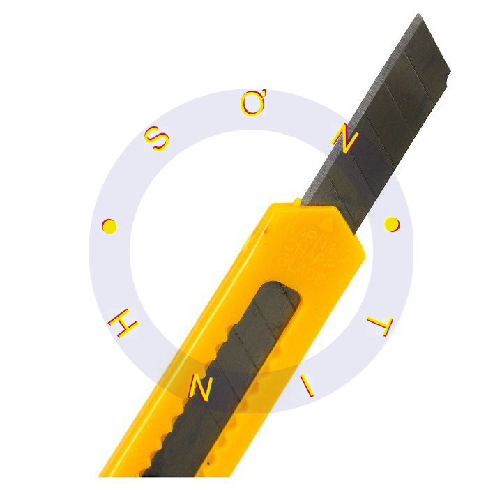 Dao rọc giấy mini cán nhựa 9*80mm tolsen 30004