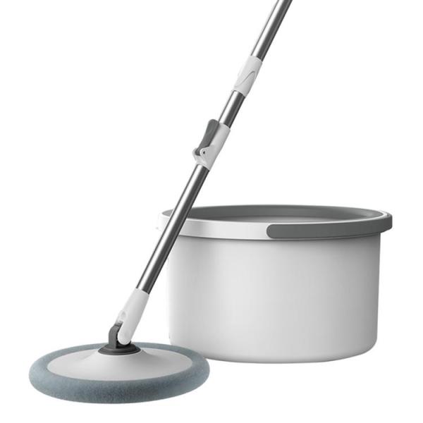 Microfiber Spin Mop Bucket Floor Cleaning System Spin Mop And Bucket Mop And Bucket With Wringer Set For All Floor Types Cleaning Support Self Separation Sewage And Clean Water adaptable