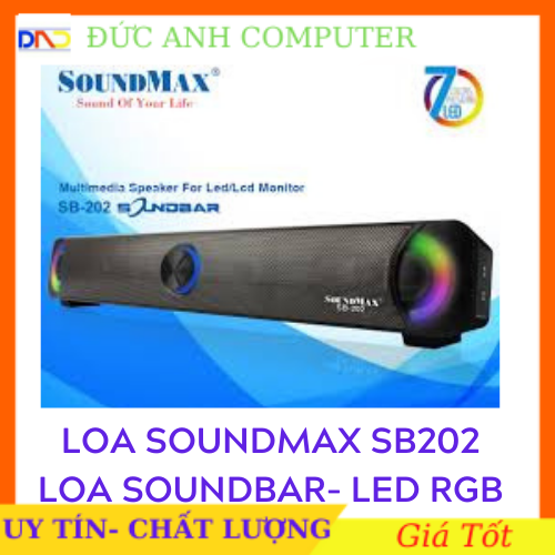 Loa thời trang 1 loa toàn dải Soundbar Soundmax SB-202- Chính Hãng 100%, Bảo Hành 12 Tháng