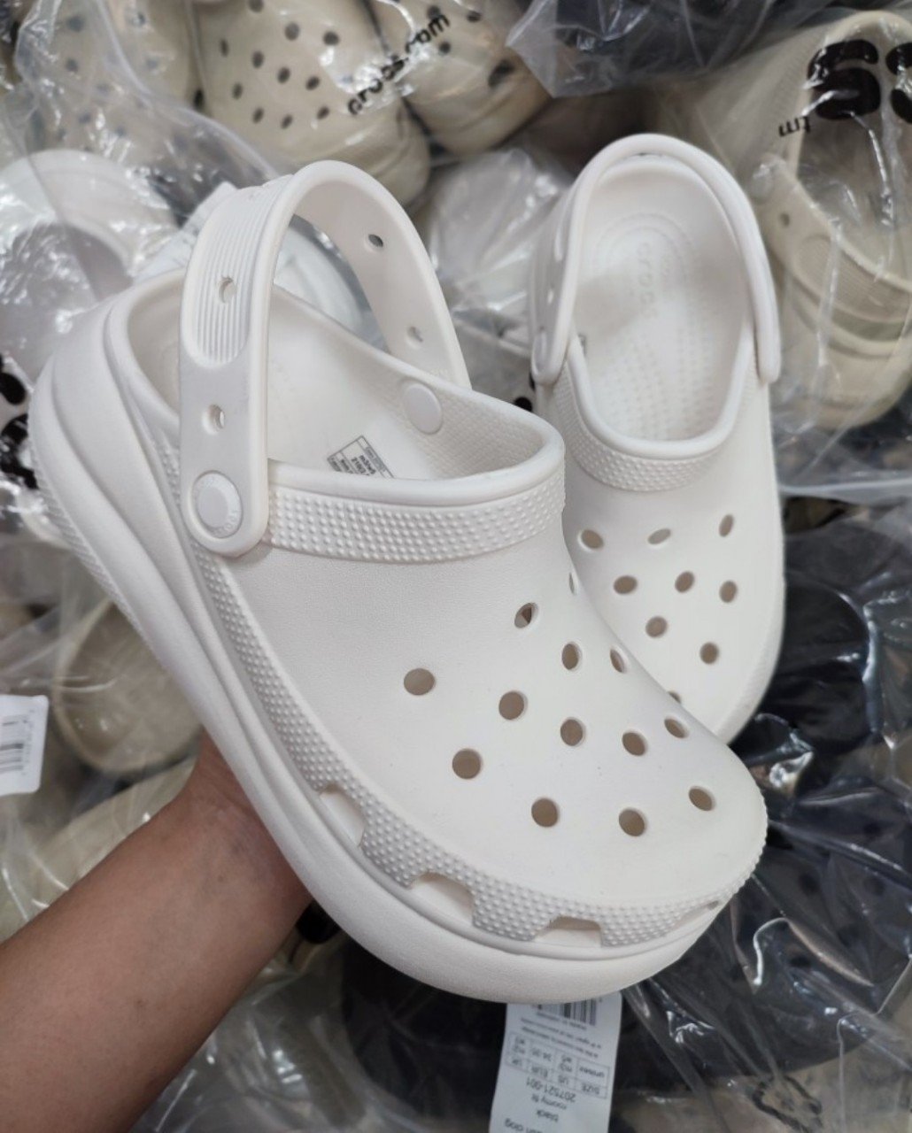 Dép Slip-On Cross! Crush Đế Cao Màu Sắc Đa Dạng