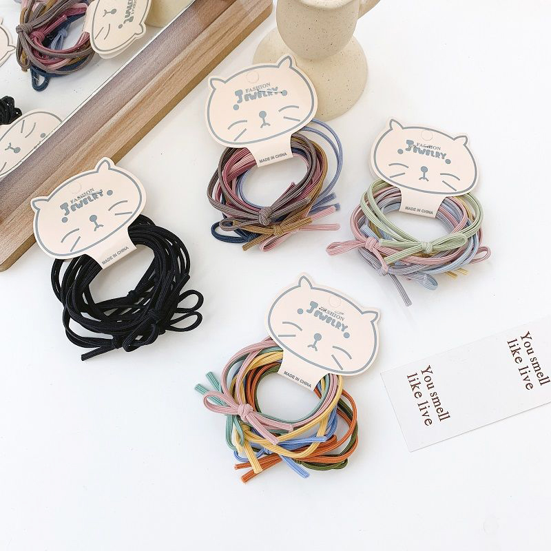 Set dây cột tóc thắt nơ đơn giản - Dây buộc tóc nữ - NHShop