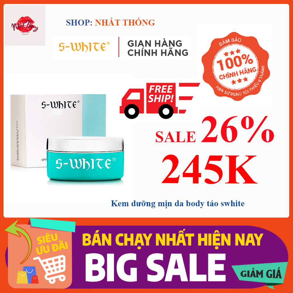 Kem dưỡng mịn da body táo swhite