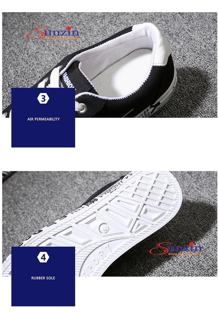 Giày sneaker nam HV051 phong cách Graffity (đen) size từ 39-44
