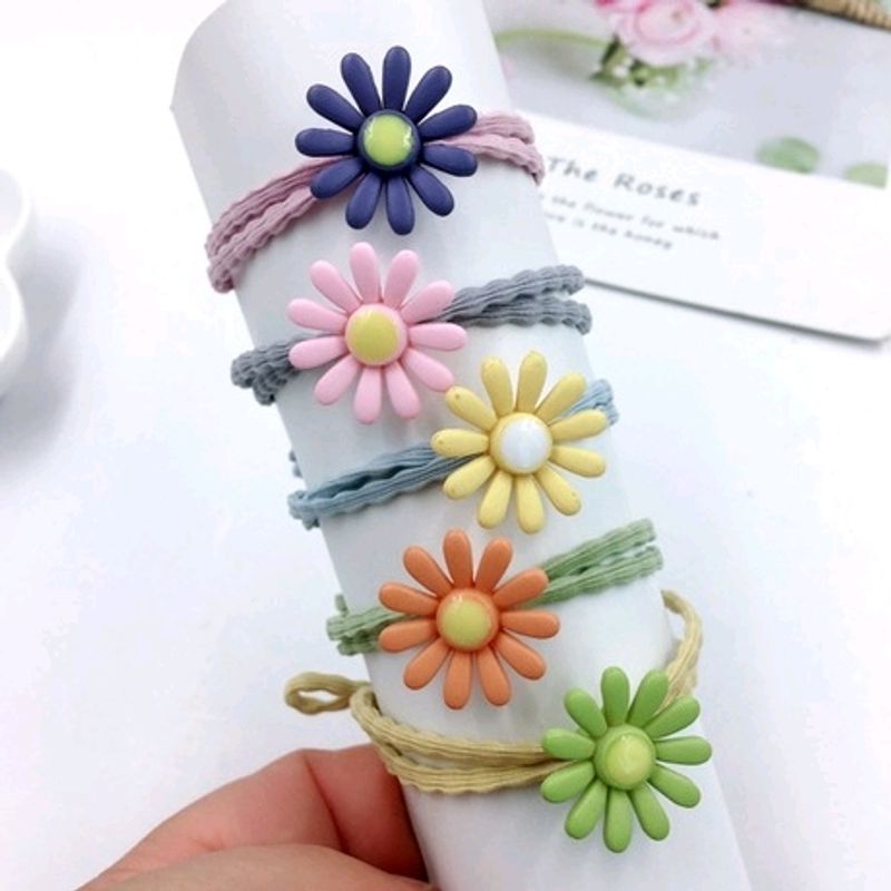 [ SIÊU XINH ] - COMBO 5 DÂY CỘT TÓC HÌNH HOA MẶT TRỜI SIÊU CUTE