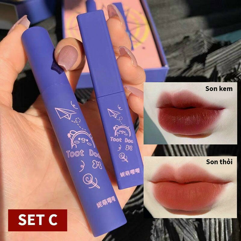 Lipstick set 2 tree toot Dodo lip bars & Lip Cream money smooth lips ultra hottrend