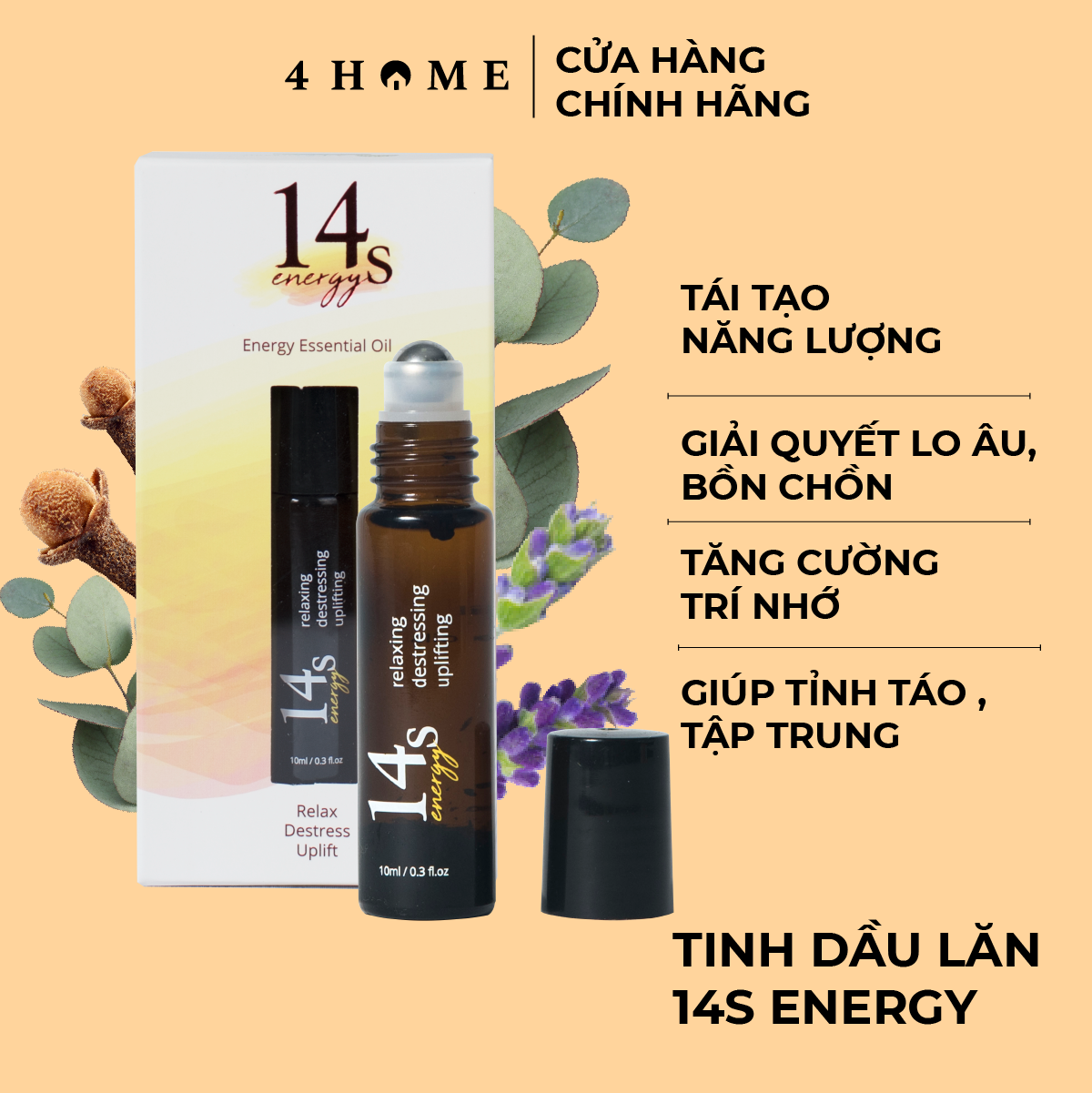 Tinh Dầu Lăn 14s - Energy (10ml)