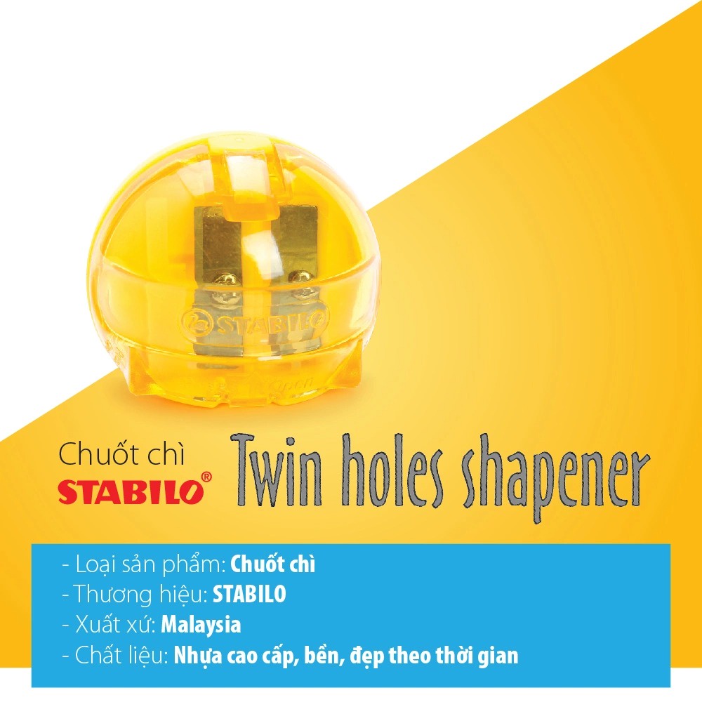 Chuốt Chì STABILO Twin Holes Sharpener PS4528