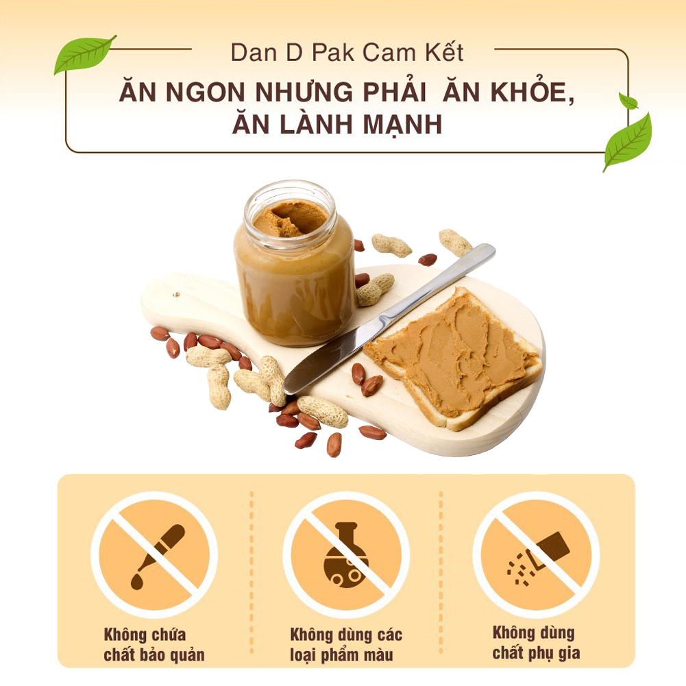 [Chính hãng] Bơ hạnh nhân và hạt điều 454g Dan D Pak