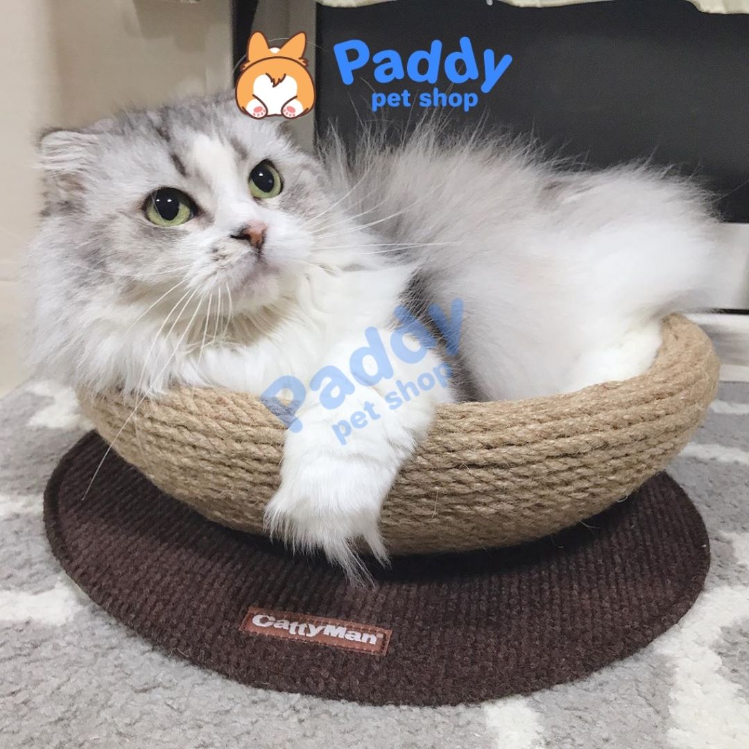 Ổ Nằm Cho Mèo Dây Thừng Cào Móng CattyMan (Dưới 6kg)