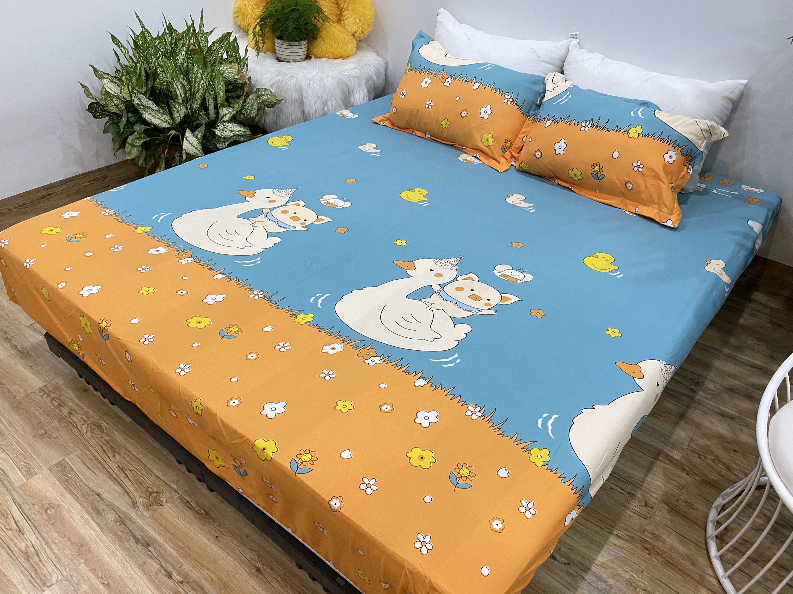 Set Ga Gối Mẫu Vịt Lợn P35
