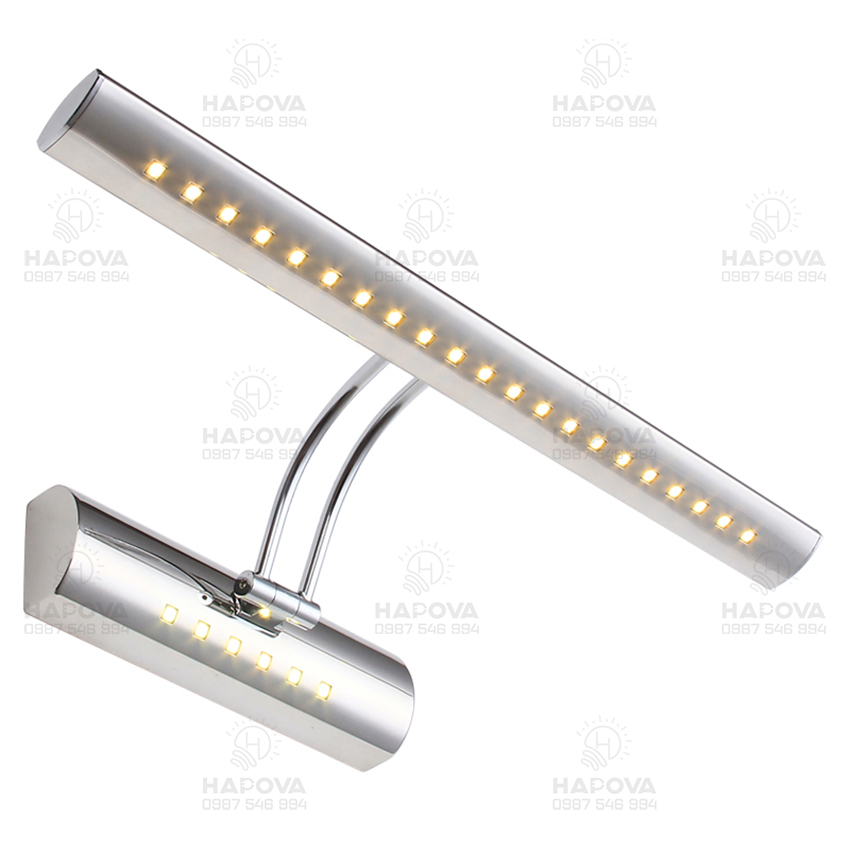 Đèn soi tranh đèn chiếu tranh inox HAPOVA TUVIA 7048