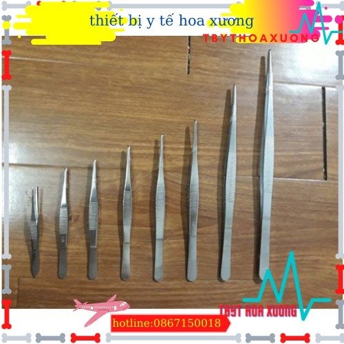 Nỉa thẳng y tế các sai 12 ,14 ,16,18, 20,25cm không mấu-nhíp y tế