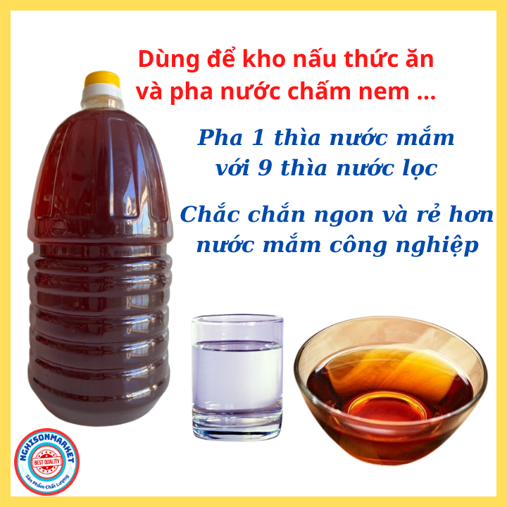 Nước mắm cốt cá nục Thanh Hóa ngon can 2 lít