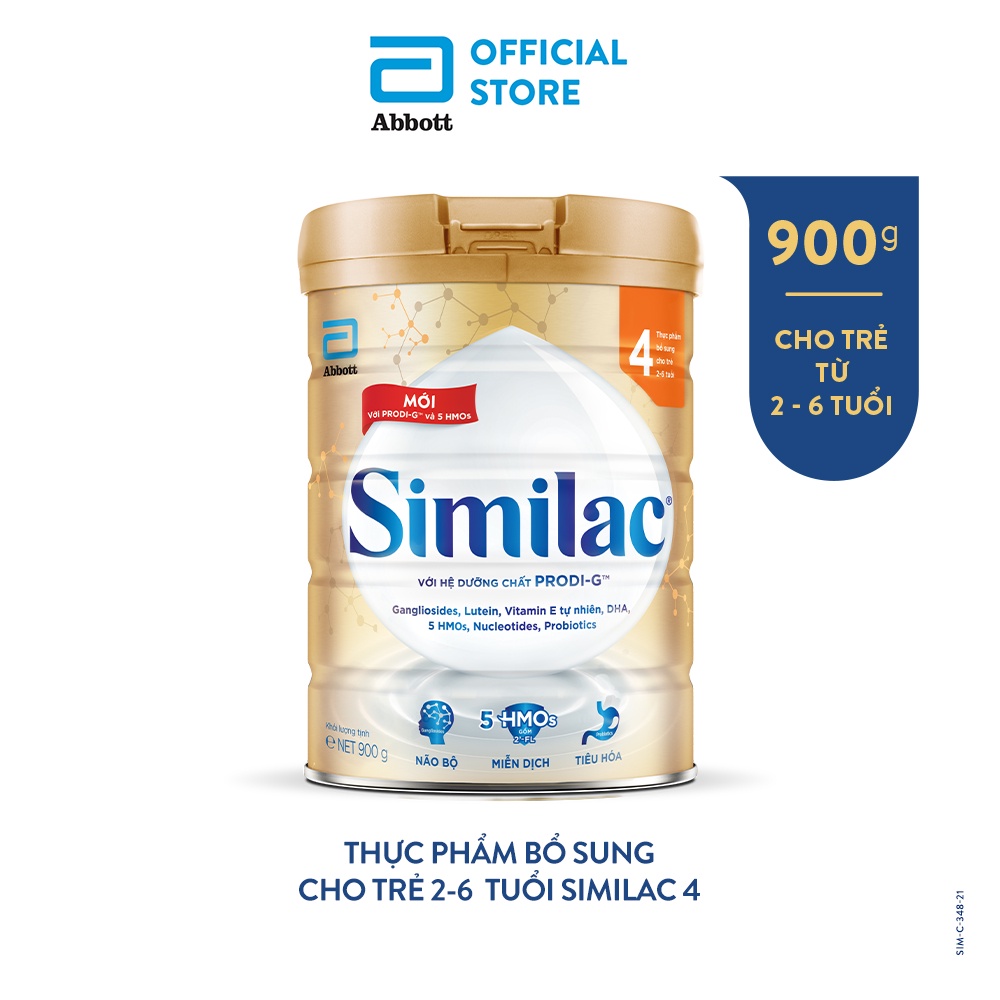 Sữa bột Similac PRODI-G 4 900g Mới (Date 13/02/2025)