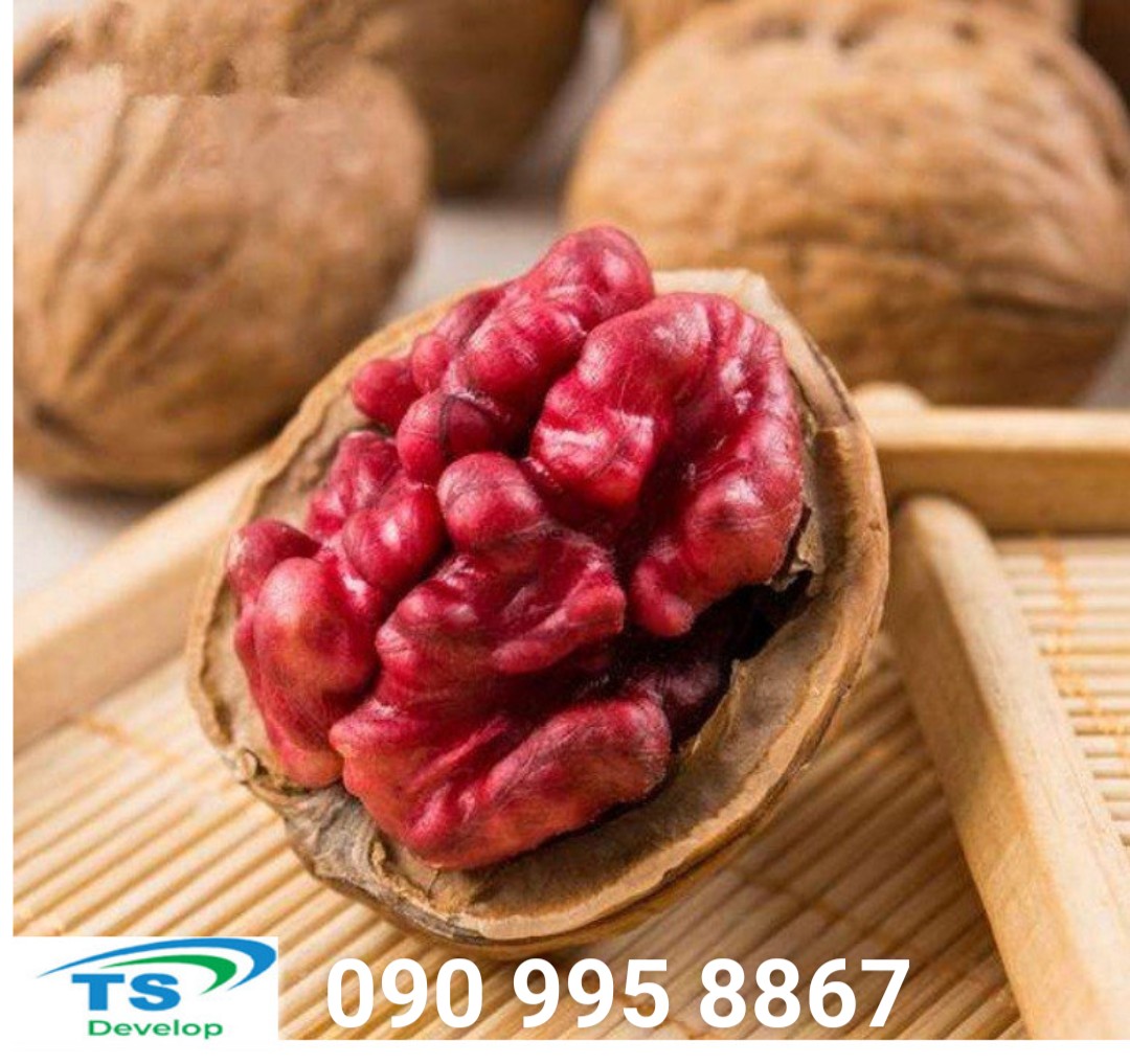 Nhân óc chó đỏ Mỹ, óc chó không vỏ