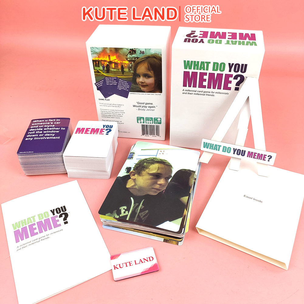 Bộ bài what do you meme drinking game trending thế giới 2022 phiên bản tiếng anh dành cho bữa tiệc bạn bè