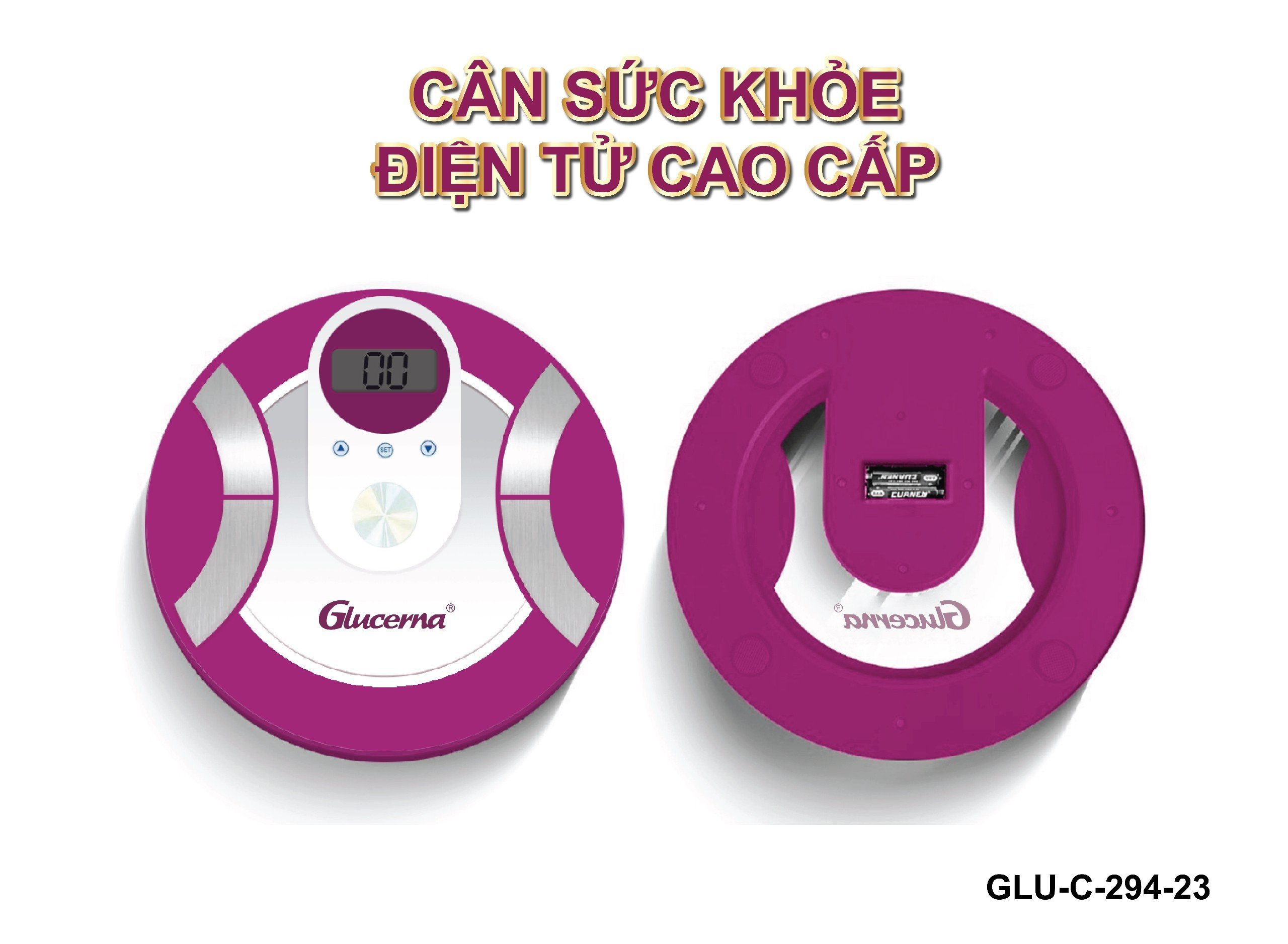 [QT KHÔNG BÁN] CÂN SỨC KHOẺ ĐIỆN TỬ GLUCERNA