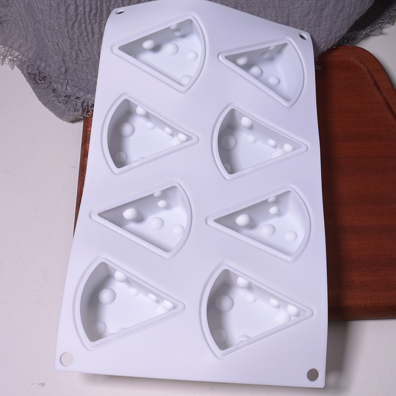 Khuôn silicon hình phô mai làm thạch, pudding mousse