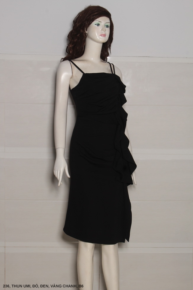 MyDu Shop | MS 2364 Đầm 2 Dây – Chất Thun Umi, Bèo Dọc, Che Bụng Thanh Lịch