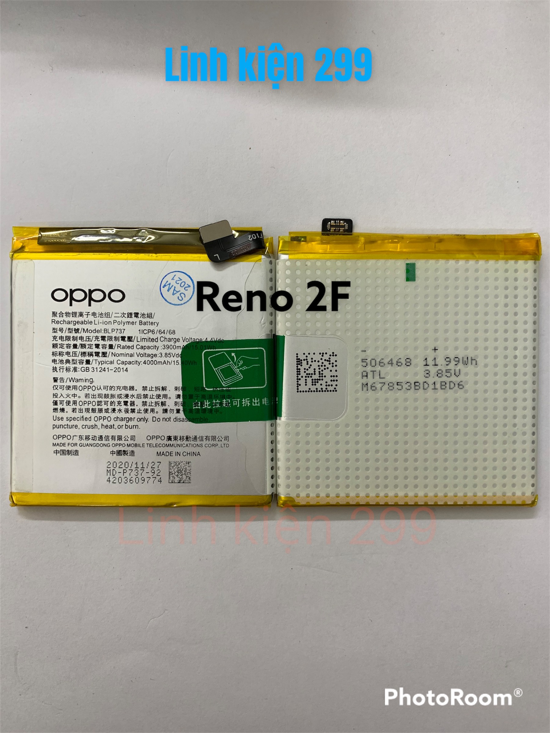 Pin oppo reno full mã - reno 2/3/4/5 pro