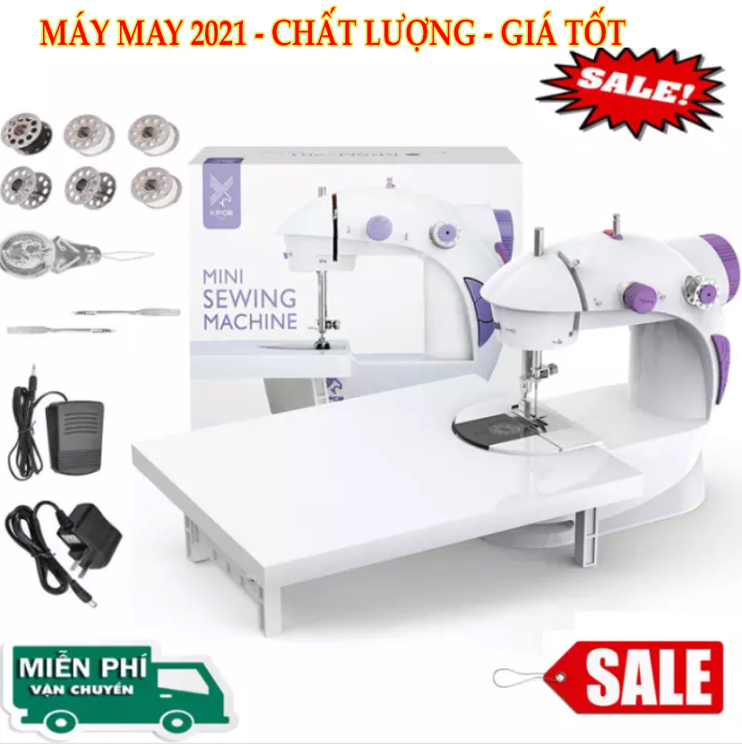 Máy Khâu Có Vắt Sổ - Máy May Gia Đình Thế Hệ Mới Sử Dụng cả cắm điện hoặc dùng pin KHÂU VÁ TẠI NHÀGiúp cho công việc tại nhà đơn giản Bảo hành 1 năm.