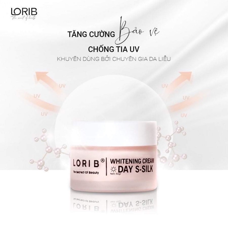 Kem Dưỡng Trắng Da Ban Ngày LoriB S-SILK