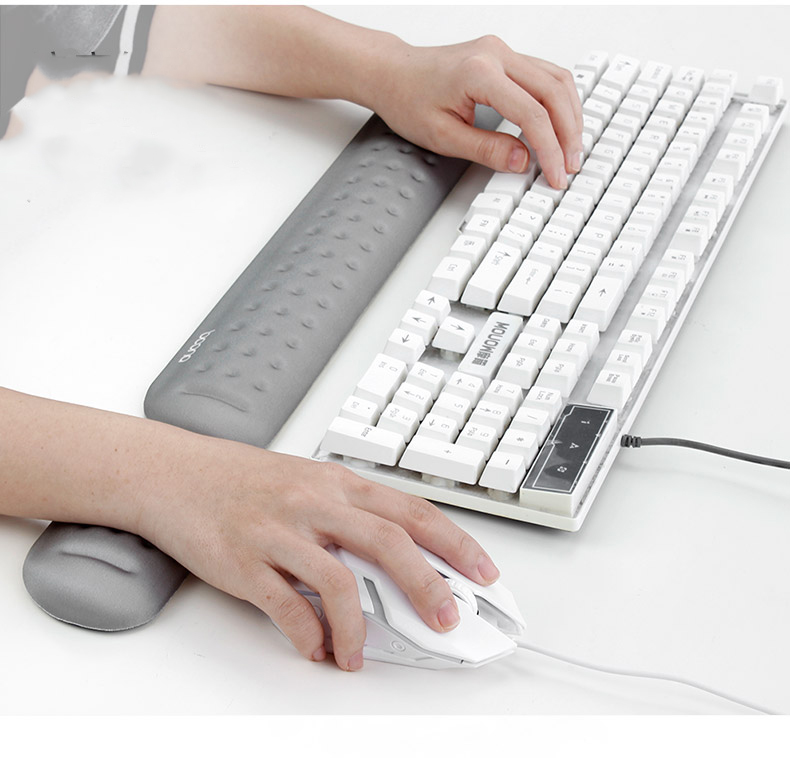 Thanh Kê Tay Gõ Bàn Phím Đệm Silicon Boona Hỗ Trợ Chống Mỏi Cổ Tay Khi Sử Dụng Máy Tính Lâu | Mouse pads đệm wrist mouse Portable anti fatigue, bottle wrist, padded armrests Silicon