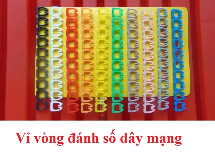 Vỉ Đánh Số Dây Mạng Cat5 100 Đầu