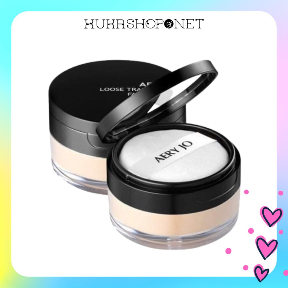 Chính hãng phấn Phủ Kiềm Dầu Dạng Bột Aery Jo Loose Translucent Face Powder Trang Điểm Siêu Mịn, Tự Nhiên